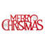 Décoration murale en métal Merry Christmas