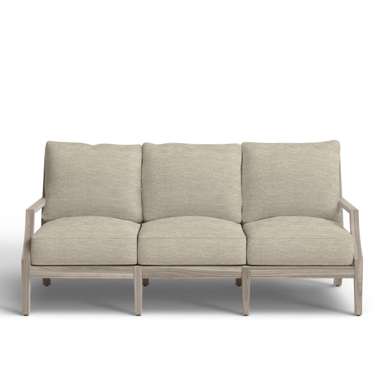 Haley Teak Outdoor Lattice Back Sofa
