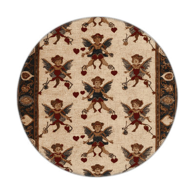 French Brown Indoor and Outdoor Area Rug