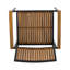 2 chaises. Style industriel moderne avec lattes verticales en bois. Assemblage requis et 2 pièces en métal. Conception. Bois, lattes-71090911