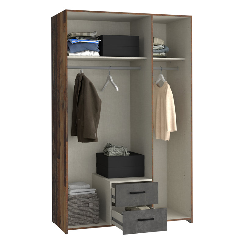 3 Door Manufactured Wood Wardrobe