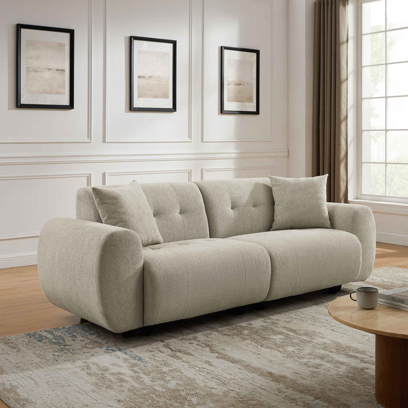 Minimore Modern Style Modular Nora 3s Sofa, Beige