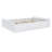 Queen Size Wood Platform Bed with 6 Drawers, Solid Pine + MDF, Slat Support, White  Finish-1557107037