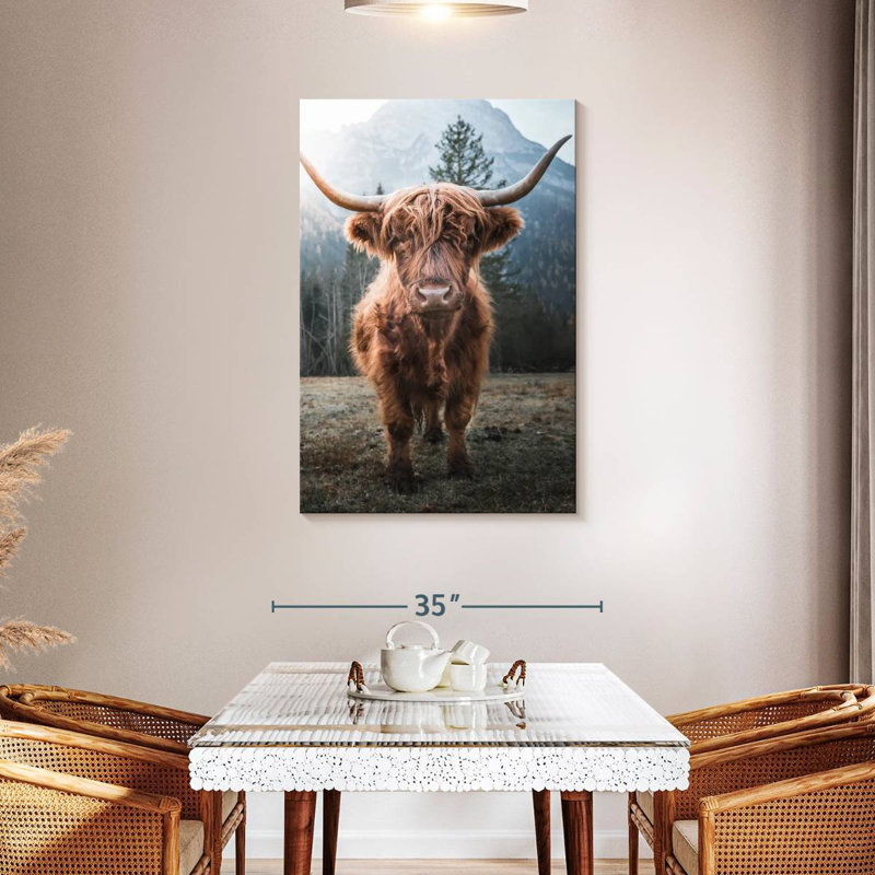 Bramom Dolomites Highland Cow, H 45 po x l 30 po