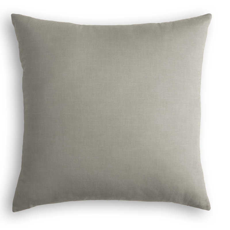 Housse de coussin carrée, 26 po x 26 po, Taupe foncé, Housse de coussin seulement - sans coussin