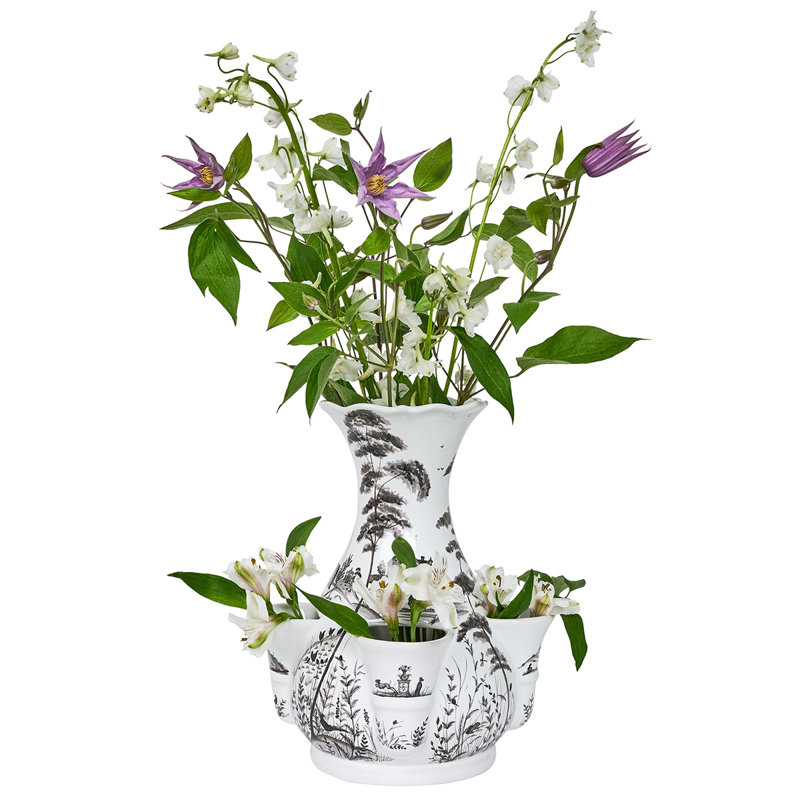 Country Estate 11.5" Tulipiere Vase- Flint Gray