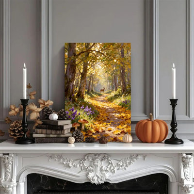 1 pièce encadrée Lazo, peinture de trois chiens, champ de fleurs au loin, aquarelle à main levée, impression de décoration murale rétro, cadeau parfait pour une œuvre d'art moderne dans le salon de la chambre à coucher