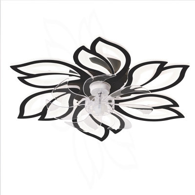 25.5In Ceiling Fan With Lights, Remote Control 3 Color Temperatures,6 Gear Wind Speed Fan Light