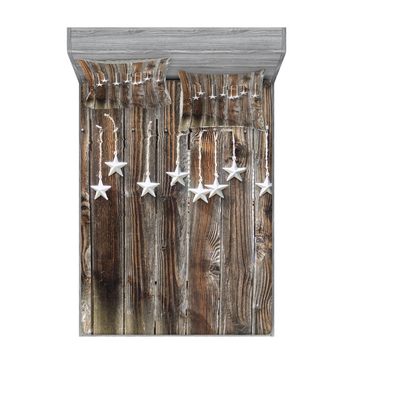 Ensemble de draps Ornate Starson, Ensemble de drap pour grand lit avec drap-housse