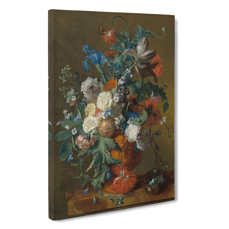 Still Life with Flowers Vol.7 by Jan Van Huysum - Wrapped Canvas, 60cm H x 40cm W x 3cm D