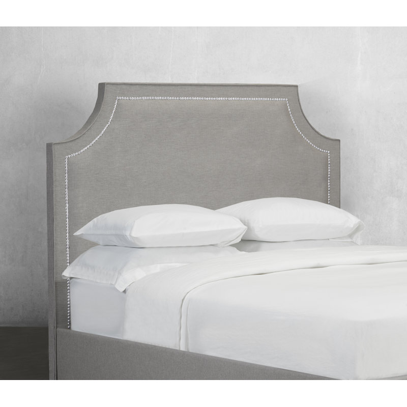 Tête de lit à panneau rembourré Weside, Beige, Double