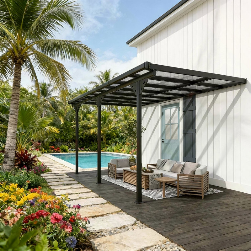 Wall-Mounted Pergola,Outdoor Pergola