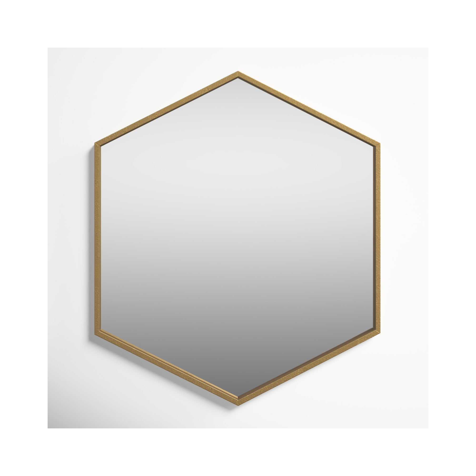 Breckler Metal Mirror, 25.75" x 22", Gold