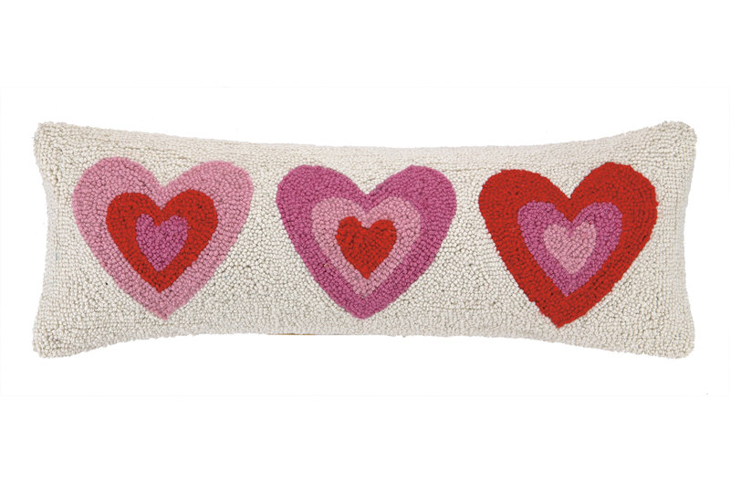  Coussin en laine rose
