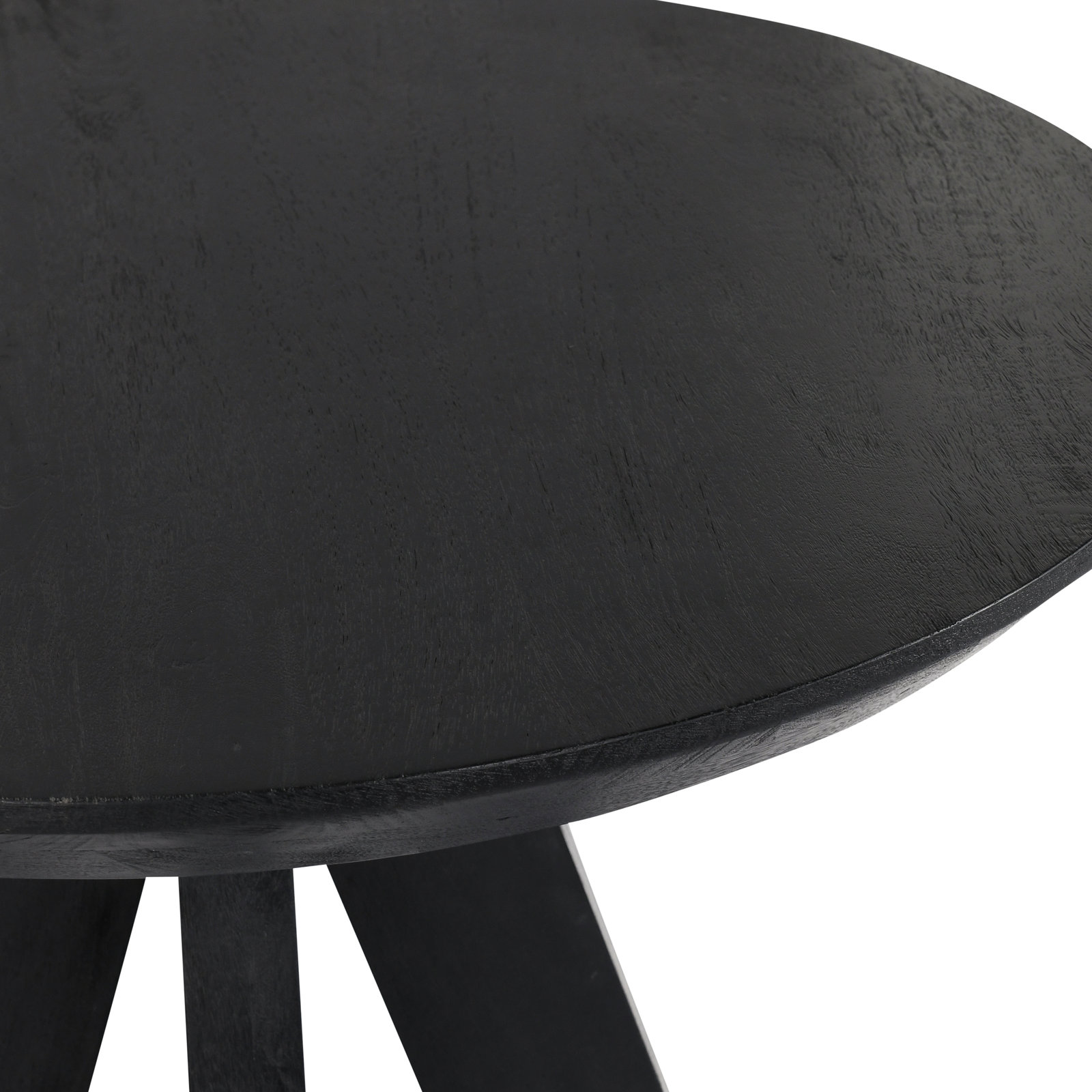 Furley Mango Dining Table, 42", Black