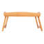 Plateau de service de petit-déjeuner pliable en bambou avec côtés incurvés en bois - finition naturelle-227390138