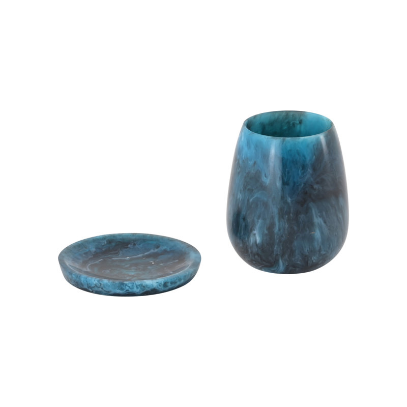 Coupe de kiddouch en résine, Bleu