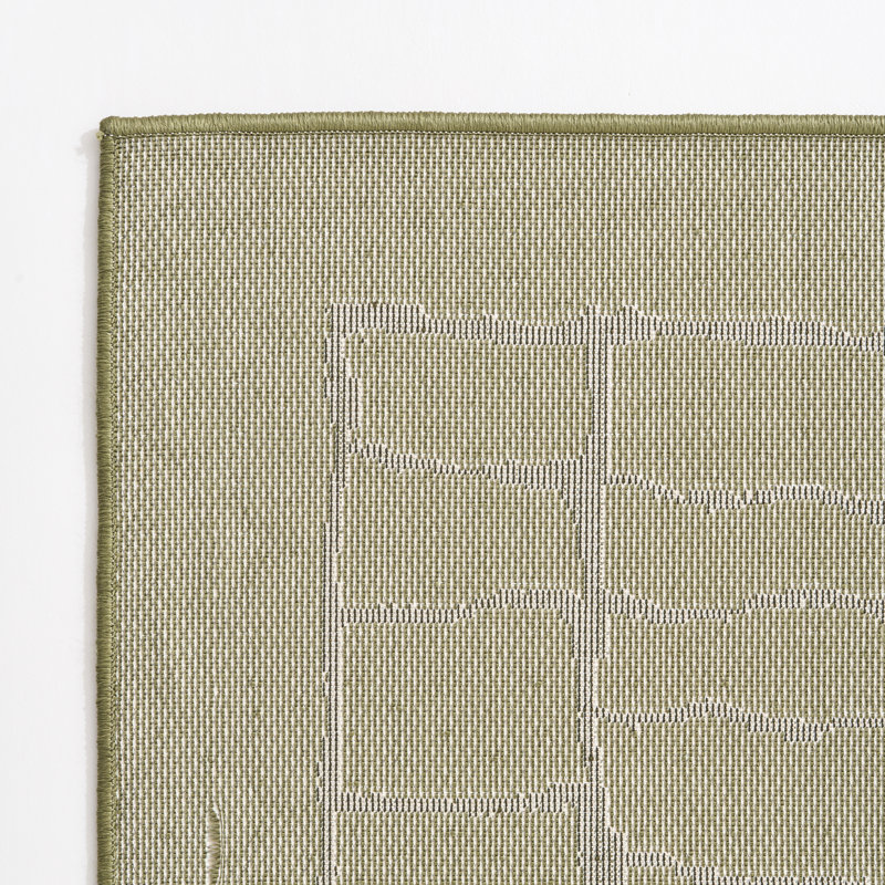 Tapis lavable doux et moderne pour salon, chambre à coucher, Green, Rectangle 9' x 12'