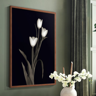 «Tulip Pose I», reproduction encadrée - bois massif