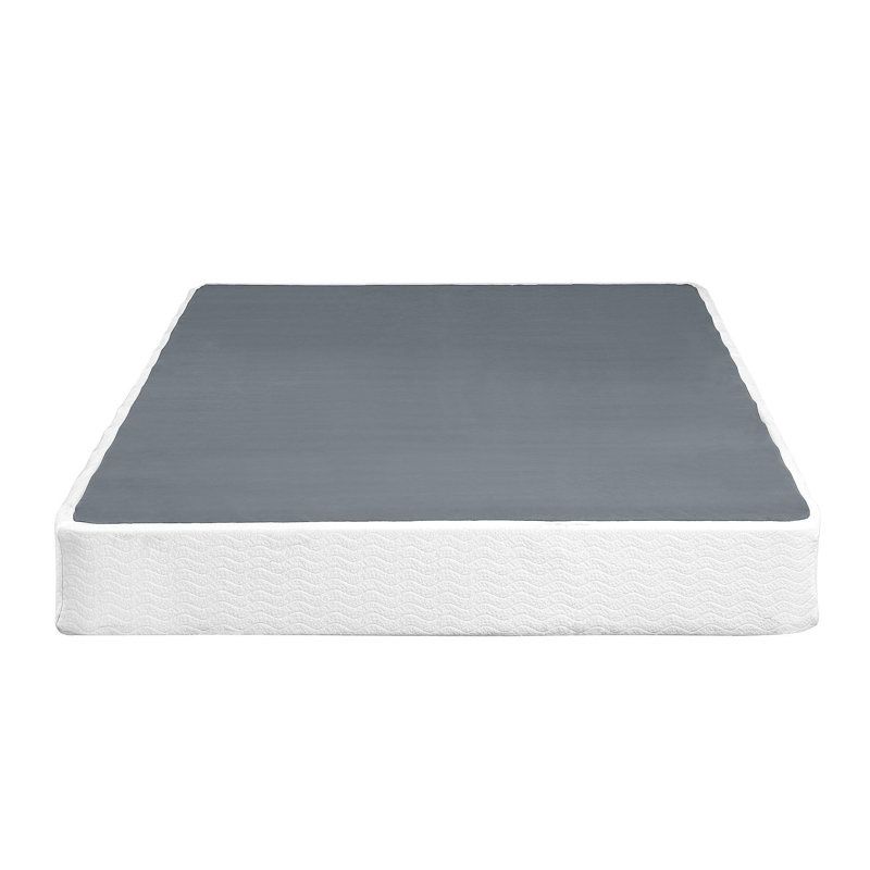 Cadre en métal noir avec housse en tissu texturé