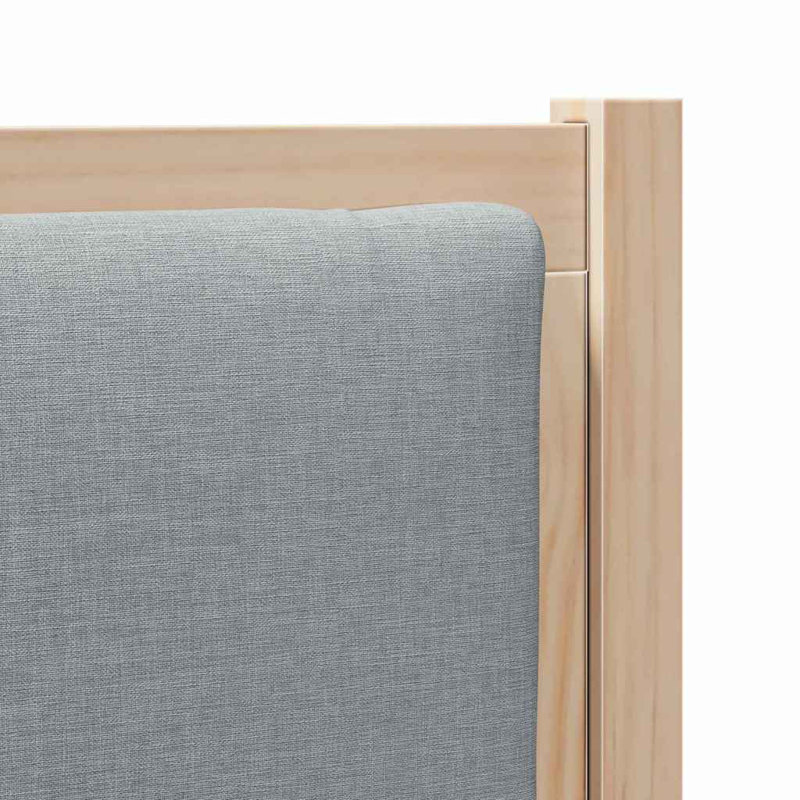 Solid Wood Headboard, Brown, Grey, Twin