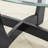 Elegant Oval Glass Coffee Table With Tempered Glass Top,-69950195-92181723