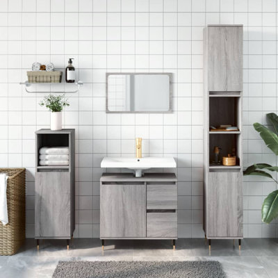 Llorente Bathroom Storage Furniture Set