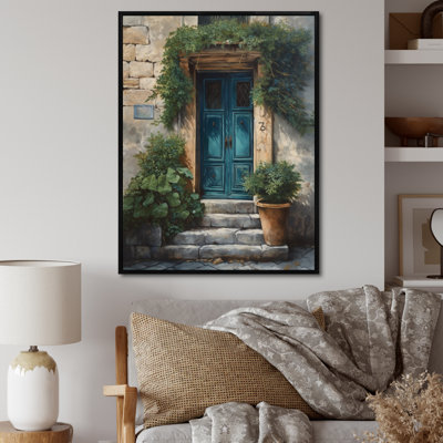 Robrick " Blue And Beige Nature'S Front Door Greeting II "