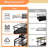 Expandable Over-Sink Dish Drying Rack With Utensil Holder - Stainless Steel, Black