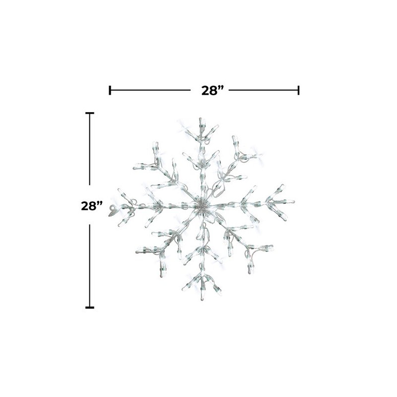 Figurine lumineuse flocon de neige