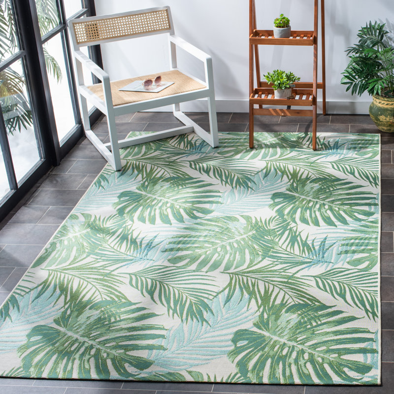 Ivanna 500 Performance Floral Indoor/Outdoor Area Rug, Rectangle 6'6" x 9'4"