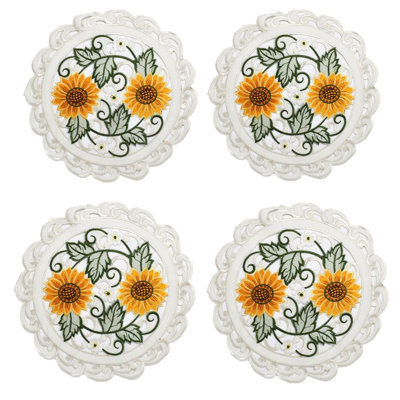 Raynaud Floral Round Doily