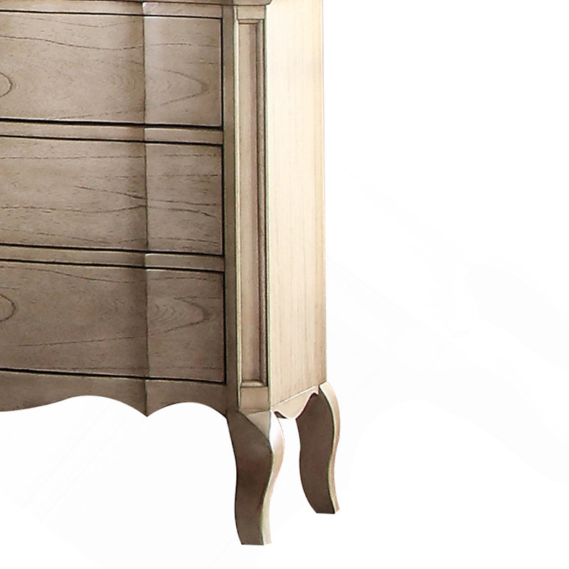 Table de chevet 3 tiroirs Antique Taupe, Taupe