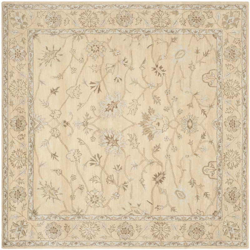 Amory Wyndham Wool Oriental Rug, Square 7'