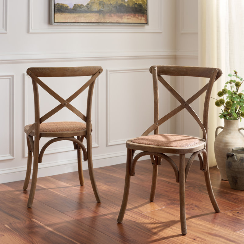 Ladores 18.5'' H Oak Side Chair, Weathered Grey