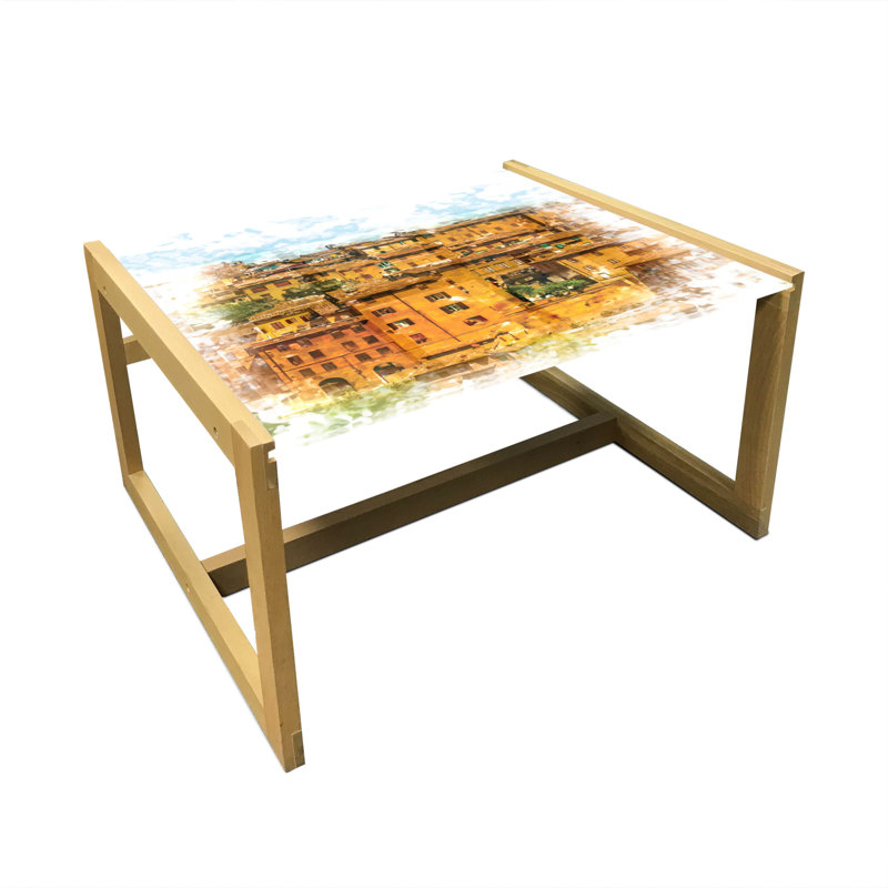 Jaimi-Lee Trestle Coffee Table, 40cm H x 74cm W x 62cm D