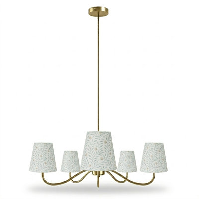 Wrought Iron 5-Light Chandelier