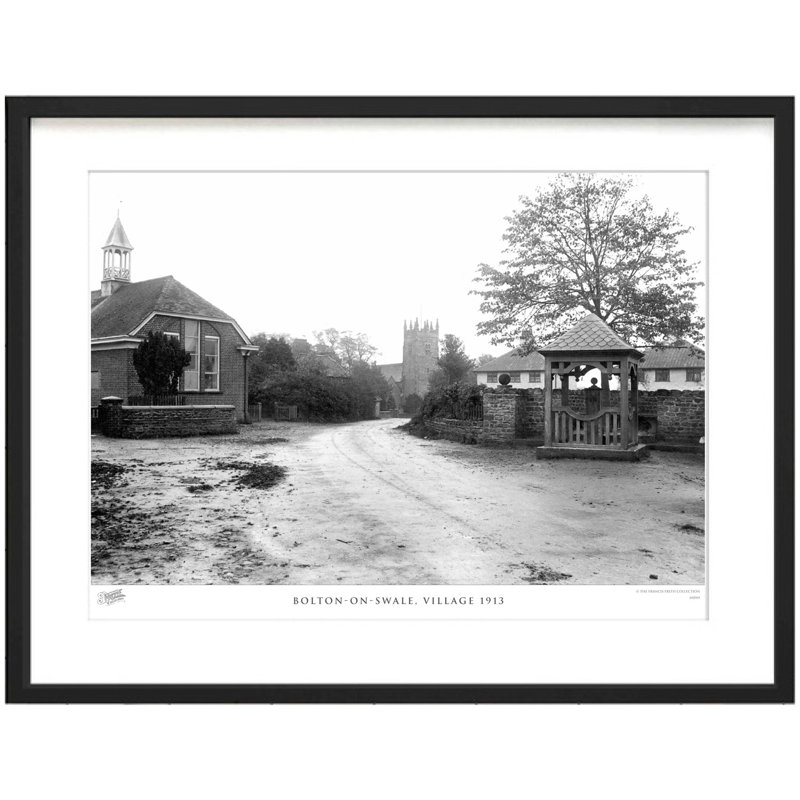 Bolton On Swale, Village 1913 - Single Picture Frame Print, 28cm H x 36cm W x 2.3cm D