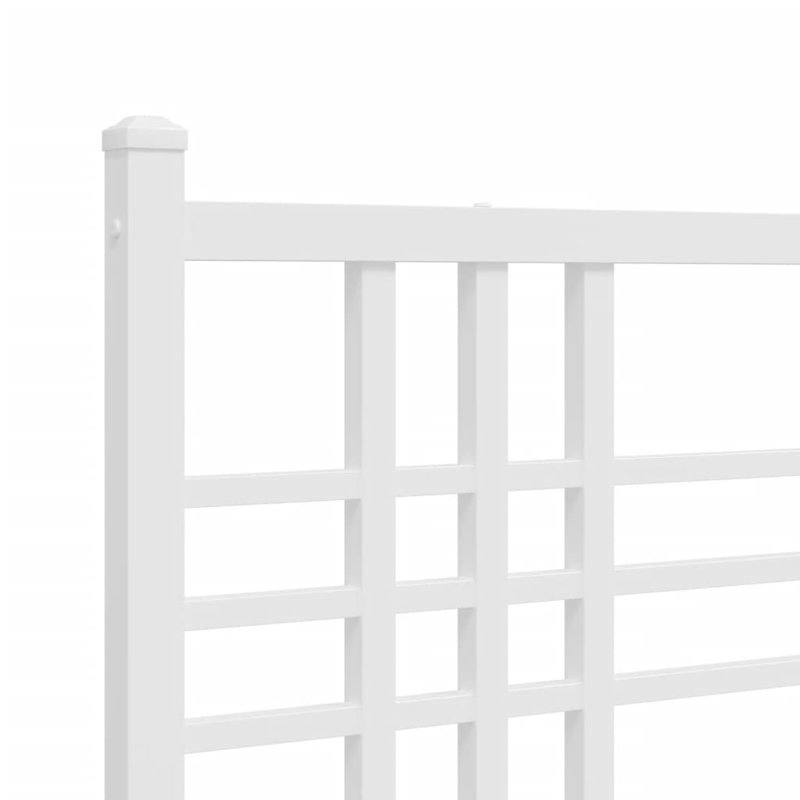 Lit en métal Klemme, Blanc, Grand
