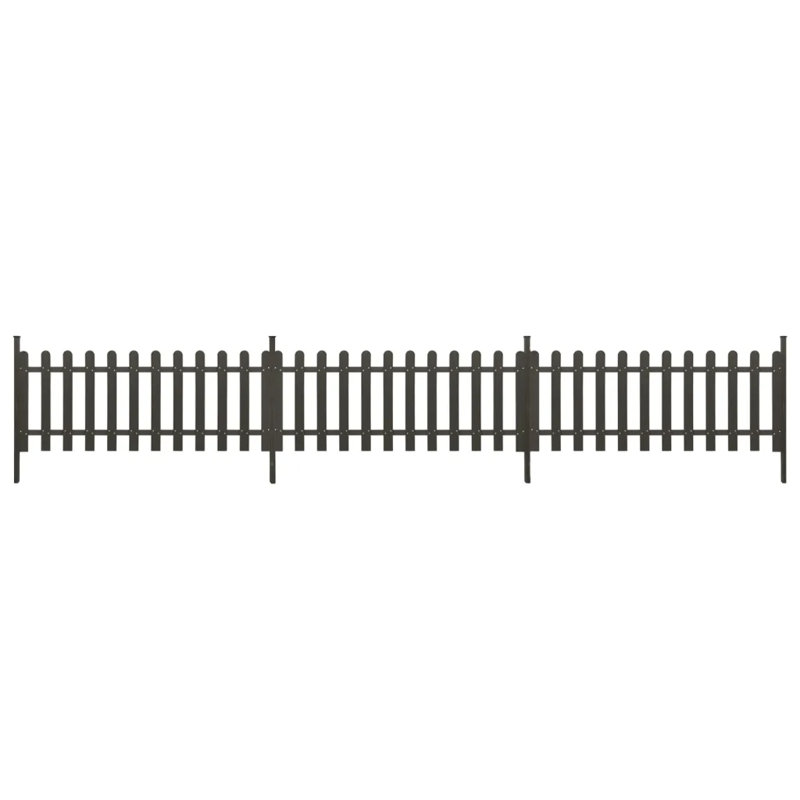 Lipson Grey Composite Yard/Privacy Fence, 614cm W x 203.2cm H