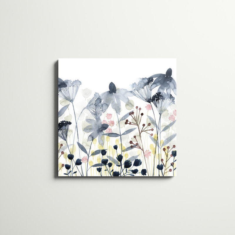 «Layered Gardens II», peinture sur toile, H 30 po x l 30 po