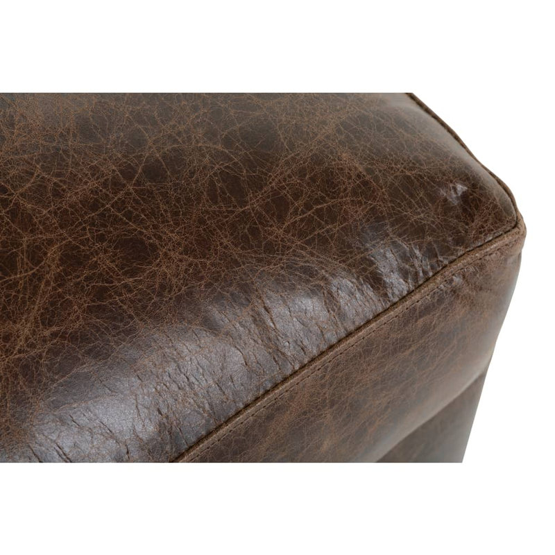 Lilah Leather Ottoman