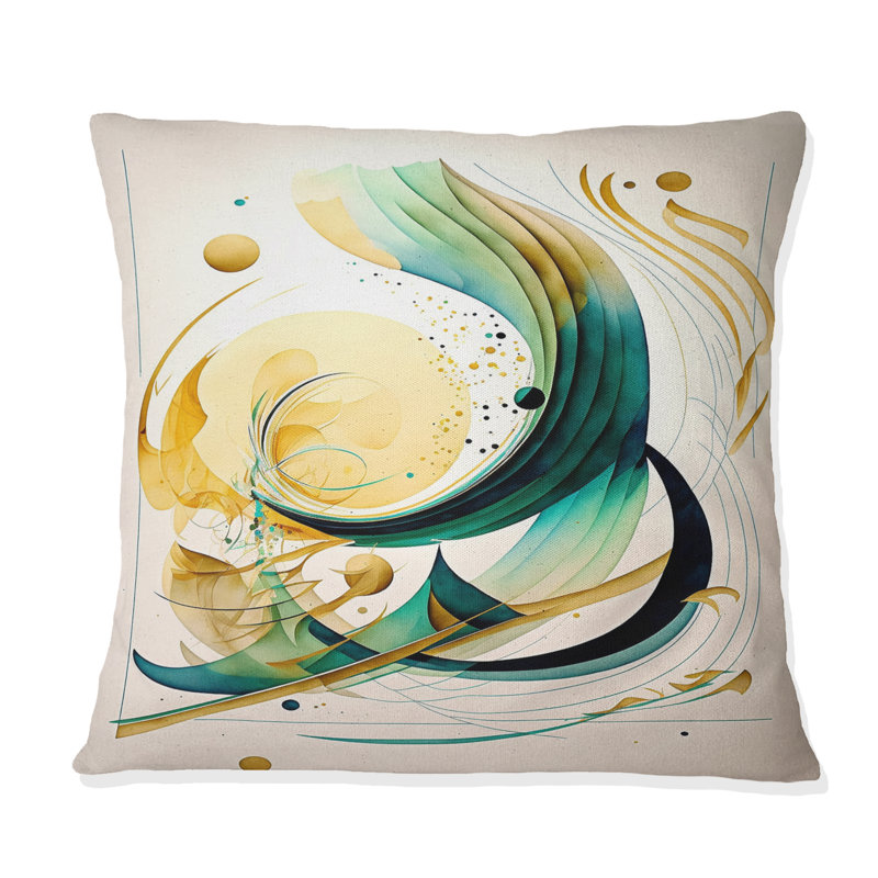 Coussin Golden Spiral Mouvement III - Abstract Spirals