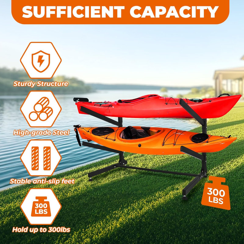 Support de rangement pour kayak autoportant
