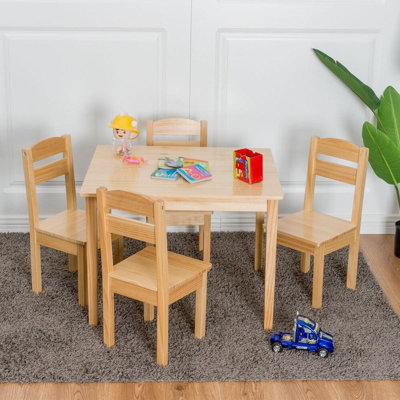 Ruston Kids Solid Wood Play Or Activity Table and Chair Set
