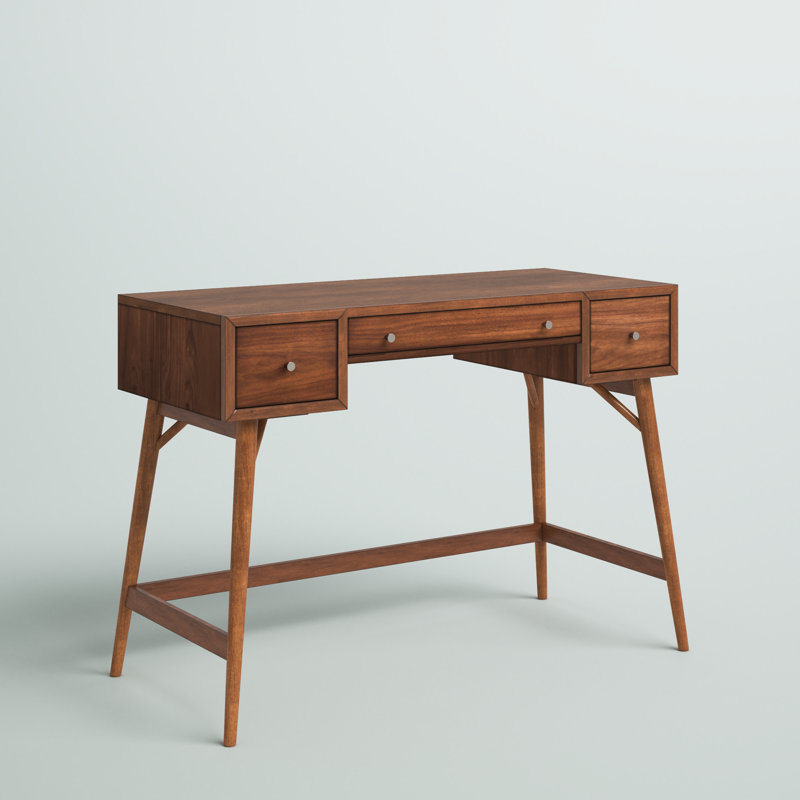 Norberg 52" Counter Height Writing Desk with Drawer Storage