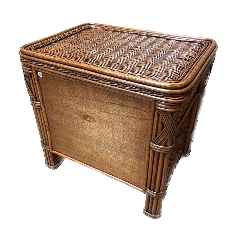 Woodlake 25'' W Wicker / Rattan Nightstand, Brown