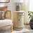 Regan Solid Wood Swivel Drum End Table with Storage-1089636674