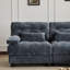 Causeuse 67 po - dossier réglable à 4 positions, 350 lb / assise, tissu chenille doux, 2 coussins décoratifs, assemblage facile-717041034