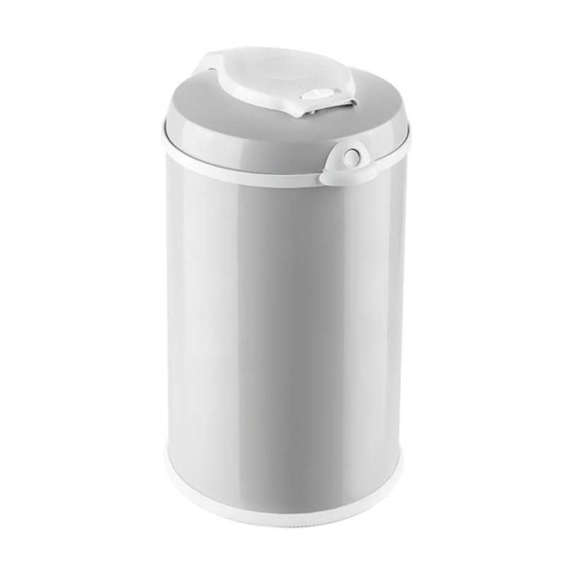 Aluminum Manual Lift Waste Basket - 10 Gallons